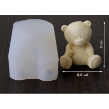 Молд силиконовый 3D "Мишка с заплаткой"